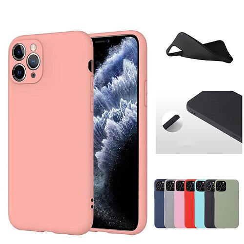 

Phone Case For Apple Classic Series iPhone 14 Pro Max 13 12 11 Pro Max Mini X XR XS 8 7 Plus Bumper Frame Full Body Protective Dustproof Solid Colored TPU