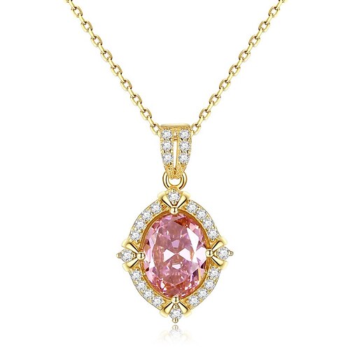 

Collana Chiaro Diamante sintetico Argento sterling S925 Per donna Semplice Dolce Classico Luminoso Matrimonio Di forma geometrica Collana Per Matrimonio Fidanzamento
