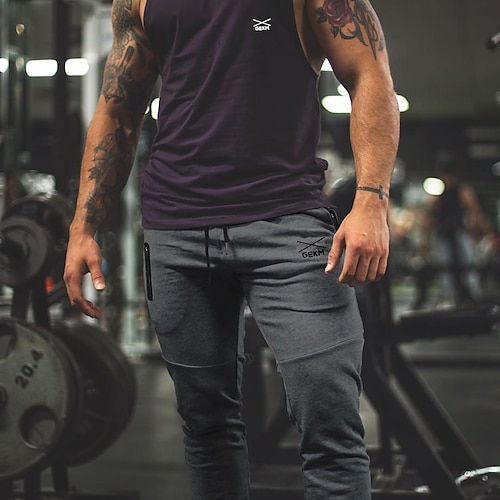 

Men's Joggers Sweatpants Pocket Drawstring Bottoms Outdoor Athleisure Winter Cotton Breathable Soft Running Walking Jogging Sportswear Activewear Dark Grey Black Light Grey