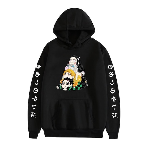 

Inspired by Demon Slayer Agatsuma Zenitsu Hashibira Inosuke Kamado Tanjirou Hoodie Cartoon Manga Anime Front Pocket Graphic Hoodie For Men's Women's Unisex Adults' Hot Stamping 100% Polyester Casual