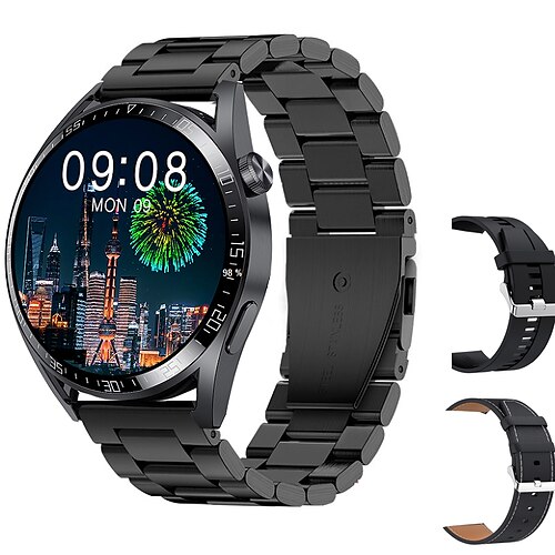 

iMosi GT4 MAX Smart Watch 1.5 inch Smartwatch Fitness Running Watch Bluetooth Pedometer Call Reminder Activity Tracker Compatible with Android iOS Women Men Waterproof Long Standby Hands-Free Calls