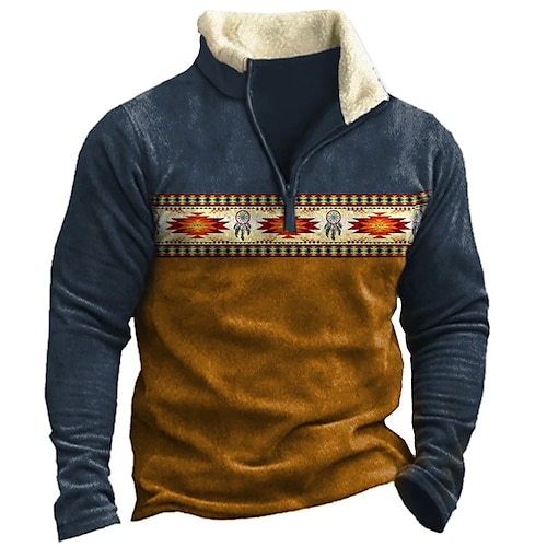 

Hombre Sudadera con cremallera Pull-over Verde Trébol Negro Azul Piscina Verde Claro Verde Ejército Media cremallera Bloque de color Estampados Cremallera Estampado Diario Deportes Noche Impresión 3D