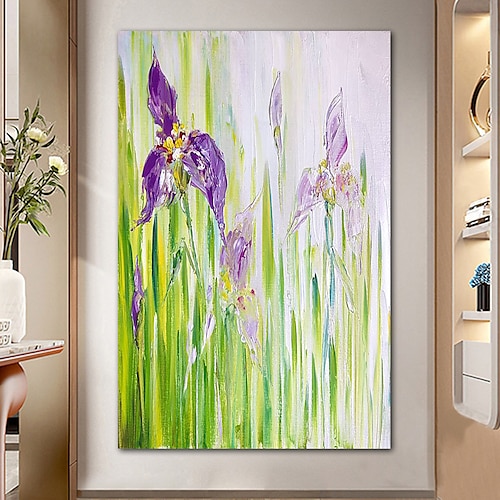 

pintura a óleo artesanal lona decoração da arte da parede desenho faca pintura flores cenário para decoração de casa rolou sem moldura pintura não esticada