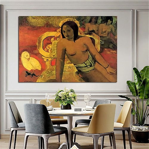 

Handmade Hand Painted Oil Painting Wall Modern Abstract Paul Gauguin Painting Home Decoration Decor Rolled Canvas No Frame Unstretched
