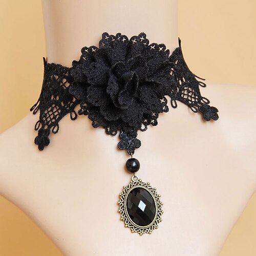 

Tattoo Choker Necklace Necklace Accessories Retro Vintage Punk & Gothic Alloy For Girl Cosplay Halloween Carnival Masquerade Women's Costume Jewelry Fashion Jewelry