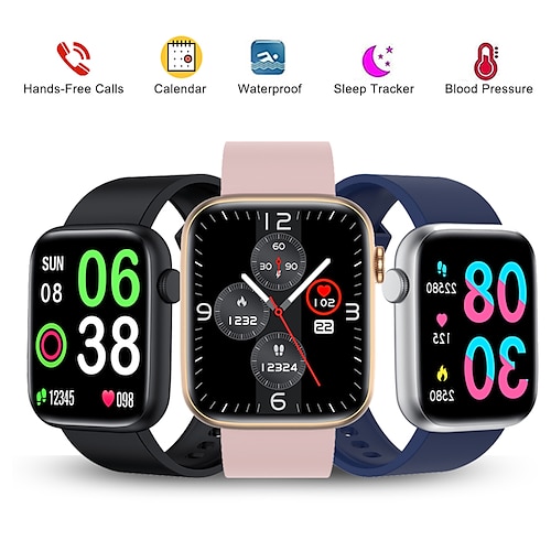 

T13 Smart Watch 1.83 inch Smartwatch Fitness Running Watch Bluetooth Pedometer Call Reminder Activity Tracker Compatible with Android iOS Women Men Waterproof Long Standby Hands-Free Calls IP 67 38mm