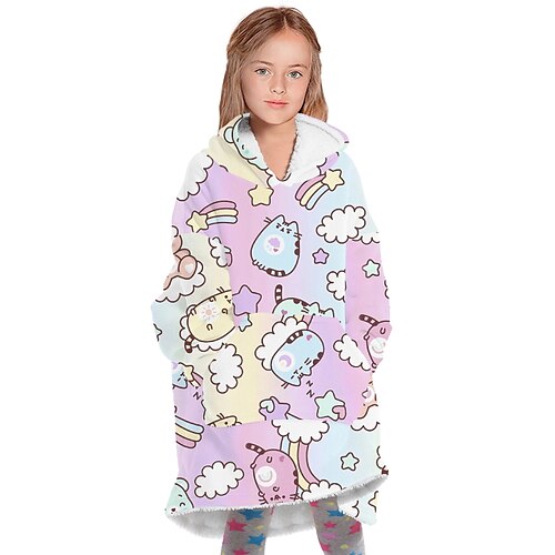 

Toddler Girls' Christmas Hoodie Graphic Home Long Sleeve Fashion 3-7 Years Winter Green Blue Purple