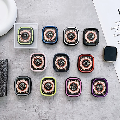 

1 Pack Watch Case Compatible with Apple iWatch Series 8 Scratch Resistant Ultra-thin All Around Protective Alloy Watch Cover