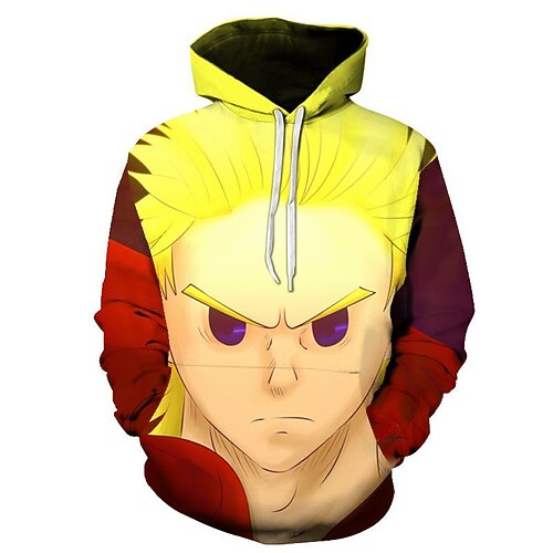 

Inspired by My Hero Academia All Might Hoodie Cartoon Manga Anime Front Pocket Graphic Hoodie For Men's Women's Unisex Adults' 3D Print 100% Polyester Casual Daily