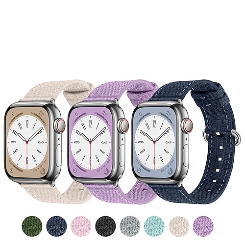 

1PC Smart Watch Band Compatible with Apple iWatch Apple Watch Ultra 49mm Series 8/7/6/5/4/3/2/1 / SE Sport Band for iWatch Smartwatch Strap Wristband Fabric Adjustable Breathable Quick Release