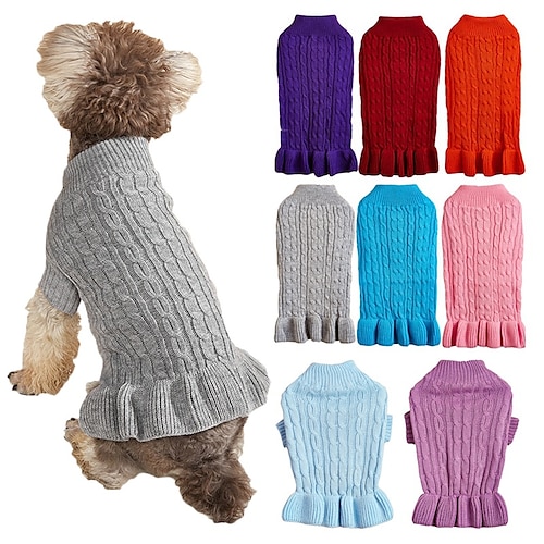 

Pet maglione tinta unita cane vestito di pelliccia teddy cat vip orso bomei schnauzer vestiti per cuccioli