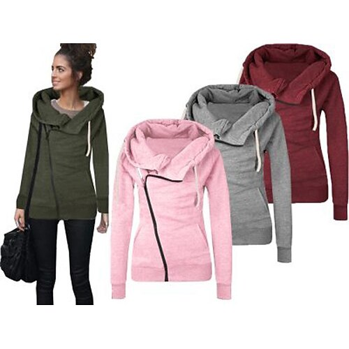 

9185#2021 Amazon AliExpress Hot Style Autumn Fashion Long-Sleeved Lapel Pocket Diagonal Zipper Sweater Jacket