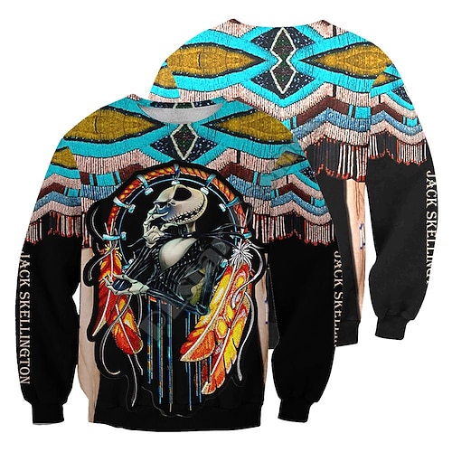 

Inspired by American Indian Totem Cartoon Manga Sweatshirt Anime Graphic Hoodie For Men's Women's Unisex Adults' 3D Print 100% Polyester Casual Daily