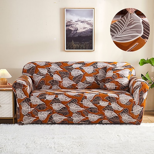 

Stretch Sofa Cover Slipcover with Seat Cover Elastic Sectional Couch Armchair Loveseat 4 Or 3 Seater L Shape Soft Durable Washable