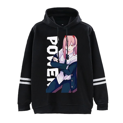 

Kettensägenmann Strom Kapuzenshirt Anime Zeichentrick Anime Grafik Kapuzenshirt Für Herren Damen Unisex Erwachsene Heißprägen 100% Polyester Strasse Täglich