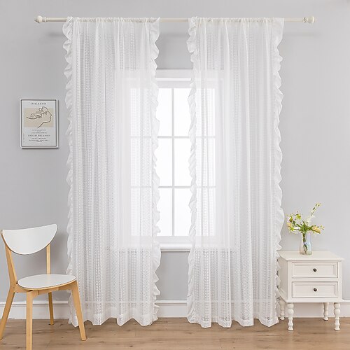 

Geometric Sheer Curtains Shades One Panel Sheer Living Room Curtains