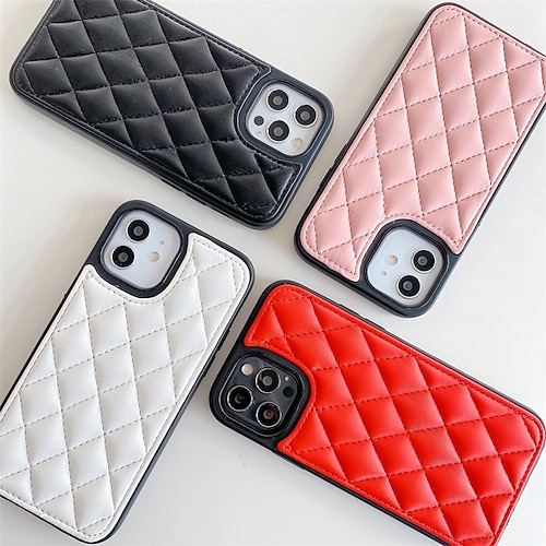 

Phone Case For Apple Back Cover iPhone 13 Pro Max 12 Mini 11 X XR XS Max 8 7 Bumper Frame Full Body Protective Anti-Scratch Solid Colored TPU PU Leather