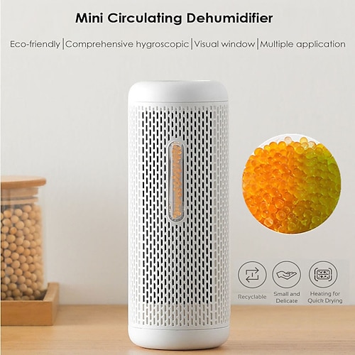 

New Portable Premium Rechargeable Dehumidifier For Kitchen For Wardrobe Mute Recycling Moisture Absorbers Air Dryer
