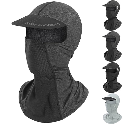 

ROCKBROS Neck Gaiter Neck Tube Cycling Cap / Bike Cap Balaclava UV Resistant Cycling Breathable Dust Proof Lightweight Bike / Cycling Dark Grey Black Light Grey Spandex for Men's Women's Unisex Adults