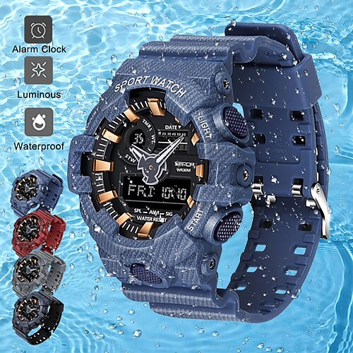 

SANDA 700 Sports Men's Watches Top Brand Luxury Military Quartz Watch Men Waterproof S Shock Wristwatches