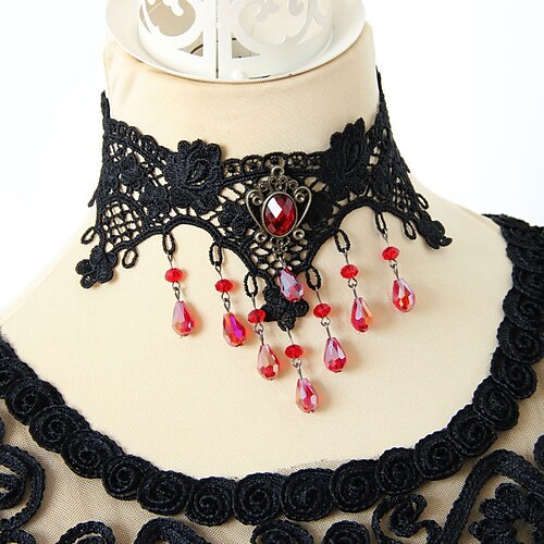 

Tattoo Choker Necklace Necklace Accessories Retro Vintage Punk & Gothic Alloy For Girl Cosplay Halloween Carnival Masquerade Women's Costume Jewelry Fashion Jewelry