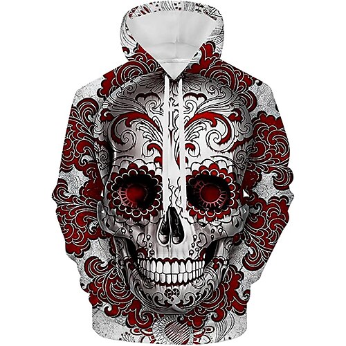 

Inspired by Sugar Skull Mexican Hoodie Cartoon Manga Anime Front Pocket Graphic Hoodie For Men's Women's Unisex Adults' 3D Print 100% Polyester Casual Daily