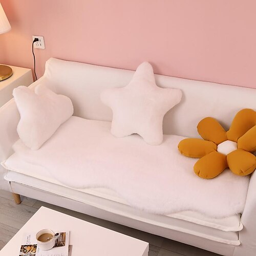 

Rabbit Hair Sofa Slipcover Sofa Seat Cover Sectional Couch Covers,Furniture Protector Anti-Slip Couch Covers for Dogs Cats Kids(Sold by Piece/Not All Set)