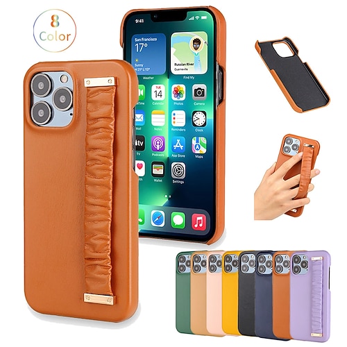 

Phone Case For Apple Classic Series iPhone 14 Pro Max 14 Plus 13 12 11 Pro Max Mini X XR XS Bumper Frame Full Body Protective Dustproof Solid Colored PU Leather