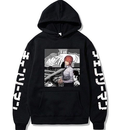 

Inspired by Chainsaw Man Makima Hoodie Cartoon Manga Anime Front Pocket Graphic Hoodie For Men's Women's Unisex Adults' Hot Stamping 100% Polyester