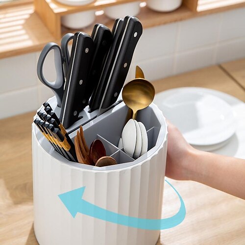 

Rotating Kitchen Knife Holder Household Storage Kitchen Supplies Multi-Functional Knife Holder Rack