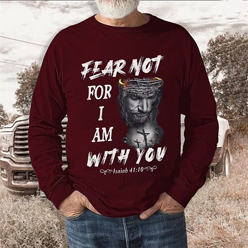 

Men's T shirt Tee Cool Shirt Graphic Prints Human face Crew Neck Hot Stamping Street Sports Long Sleeve Clothing Apparel Basic Designer Casual Comfortable