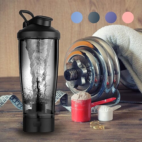 Electric Protein Shaker Bottle Portable Mixer Cup USB Rechargeable