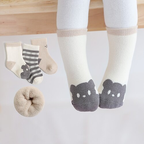 

Children's Warm Sock Girls Solid Socks Three pairs on sale