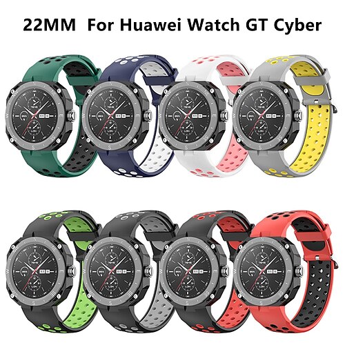 

1 PCS Smart Watch Band Compatible with Huawei Watch GT Cyber Smartwatch Strap Elastic Breathable Adjustable Fit Sport Band Replacement Wristband