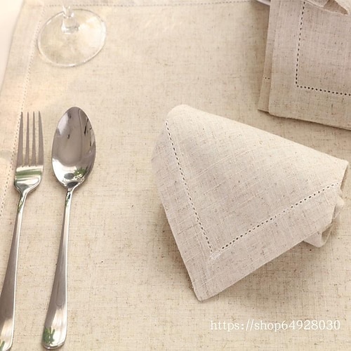 

european-style silk linen napkin cotton mouth cloth western restaurant placemat cloth art wipe cup cloth model room logo