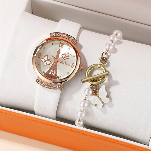 

Wrist Watch Quartz Watch for Women's Analog Quartz Butterly Style Fashion Cartoon With Jewelry Alloy PU Leather Creative Butterfly