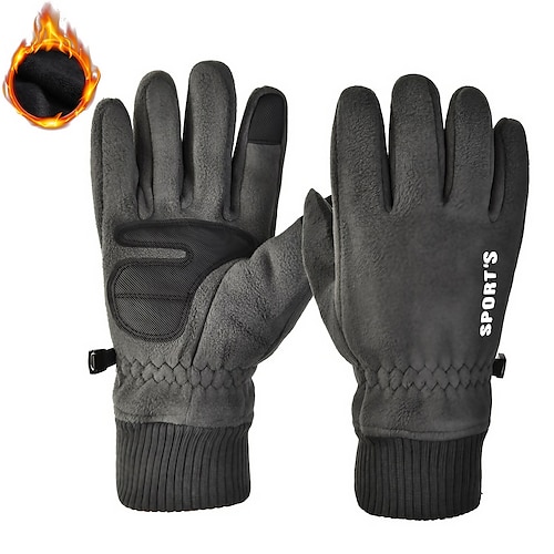 

Guantes de Invierno Guantes de Ciclismo Guantes Táctiles Invierno Dedos completos A prueba de resbalones Pantalla táctil Mantiene abrigado Impermeable Guantes Deportivos Ciclismo de Pista Ejercicio