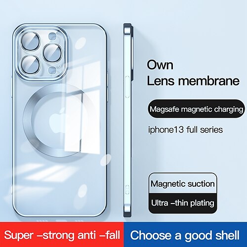 

Phone Case For Apple Back Cover iPhone 14 Pro Max 14 Plus 13 12 11 Pro Max Mini SE Bumper Frame Plating Mirror Transparent TPU