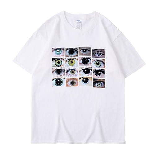 

Inspired by human eyes T-shirt Anime Cartoon Anime Classic Street Style T-shirt For Men's Women's Unisex Adults' Hot Stamping 100% Polyester Casual Daily