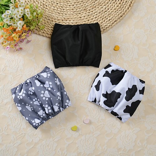 

Dog Cat Pet Underwear Diapers Solid Colored Adorable Stylish Ordinary Casual Daily Outdoor Casual Daily Dog Clothes Puppy Clothes Dog Outfits Warm Black Random Grey Costume for Girl and Boy Dog Cotton