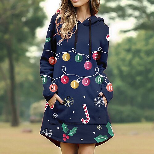 

lamp Masquerade Hoodie Women's Christmas Christmas Carnival Masquerade Adults' Christmas New Year Eve Polyester Top