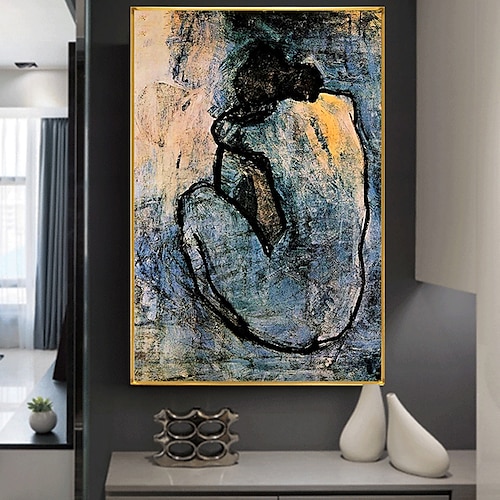 

Handmade Oil Painting Canvas Wall Art Decoration Portrait Naked Girl Back for Home Decor Rolled Frameless Unstretched Painting