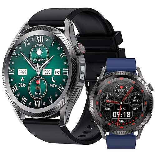 

X5 Smart Watch 1.39 inch Smartwatch Fitness Running Watch Bluetooth Temperature Monitoring Call Reminder Activity Tracker Compatible with Android iOS Women Men GPS Long Standby Message Reminder IP 67