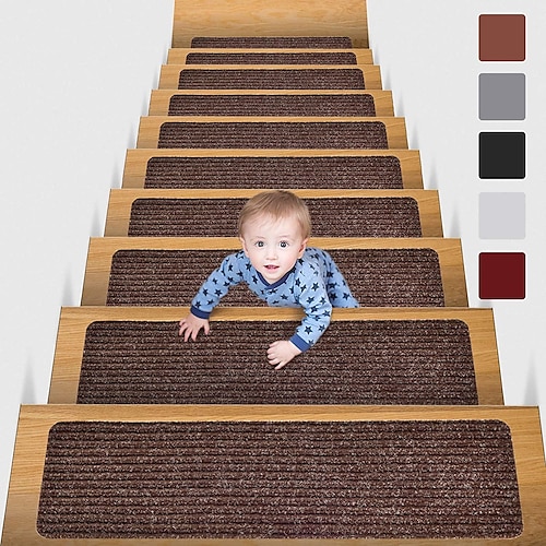 

Stair Treads Non-Slip Carpet Non-Skid Safety Rug Slip Resistant Indoor Runner for Kids Elders and Pets