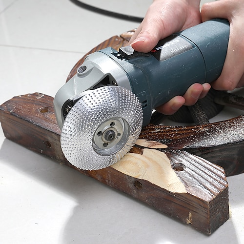 

Angle Grinder Disc Wood Tungsten Carbide Grinding Wheel Carving Abrasive Disc Cutter Woodworking Tool For Sanding Carving Shaping Polishing Grinding Wheel Plate