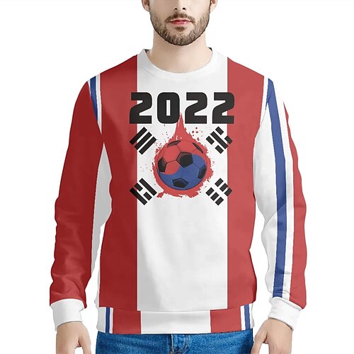 

Inspired by World Cup Qatar 2022 Football Soccer Cartoon Manga Sweatshirt Anime Graphic Hoodie For Men's Women's Unisex Adults' 3D Print 100% Polyester Casual Daily