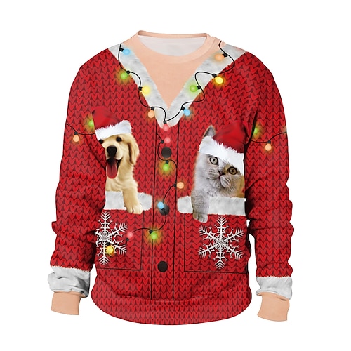 

Inspired by Christmas Santa Claus Reindeer Hoodie Cartoon Manga Anime Graphic Hoodie For Men's Women's Unisex Adults' 3D Print 100% Polyester