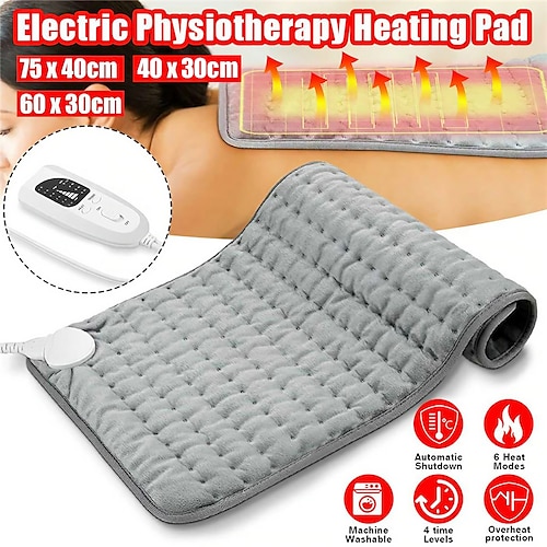 

110V-240V Electric Heating Pad Blanket Timer Physiotherapy Heating Pad For Shoulder Neck Back Spine Leg Pain Relief Winter Warm