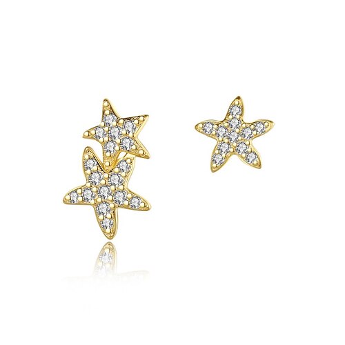 

Per donna Chiaro Diamante sintetico Orecchini a bottone Gioiellerie Classico Stella stile sveglio Moda Argento sterling S925 Orecchini Gioielli Oro Per Feste Regalo 1 paio