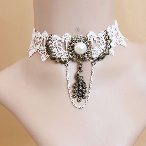 

Tattoo Choker Necklace Necklace Accessories Retro Vintage Punk & Gothic Steampunk Alloy For Goth Girl Cosplay Halloween Carnival Masquerade Women's Costume Jewelry Fashion Jewelry